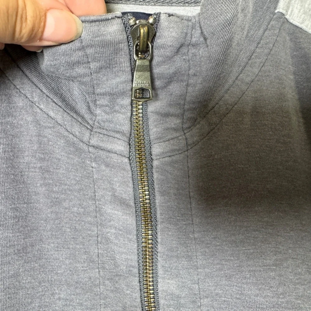 Banana‎ Republic Mens Track Jacket Medium Charcoal Gray Full Zip Athletic